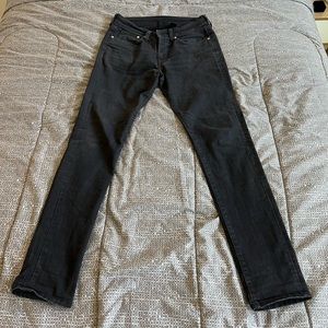 H&M 30x30 denim black skinny fit denim pants.